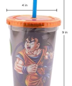 JUST FUNKY Anime Dragon Ball Z Son-Goku Tumbler Travel Cup, 16oz 10 JUST FUNKY Anime Dragon Ball Z Son-Goku Tumbler Travel Cup, 16oz