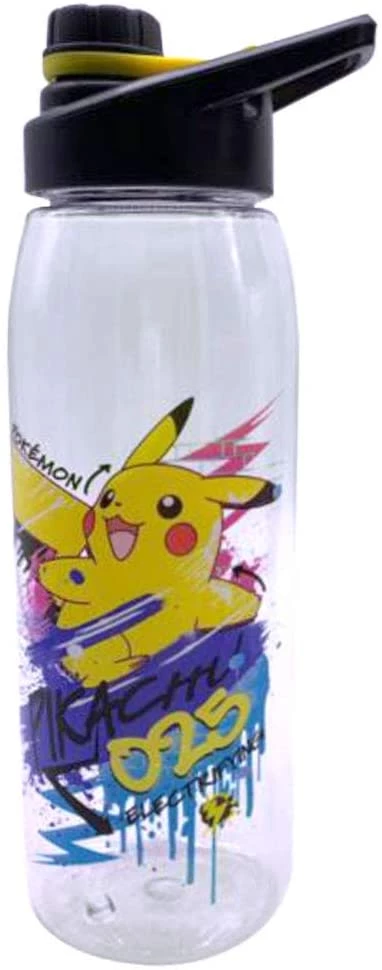 Silver Buffalo Pokémon Skate Graffiti Electrifying Pikachu Screw Lid Tritan Water Bottle, 28-Ounce 3 Silver Buffalo Pokémon Skate Graffiti Electrifying Pikachu Screw Lid Tritan Water Bottle, 28-Ounce