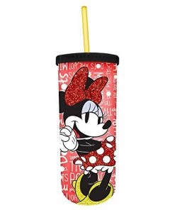 Silver Buffalo Disney Minney Mouse 20oz. Straw Cup