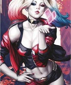 Trends International DC Comics Harley Quinn Blowing A Kiss Poster