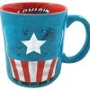 Silver Buffalo Marvel Captain America Ceramic Mug 20 Oz