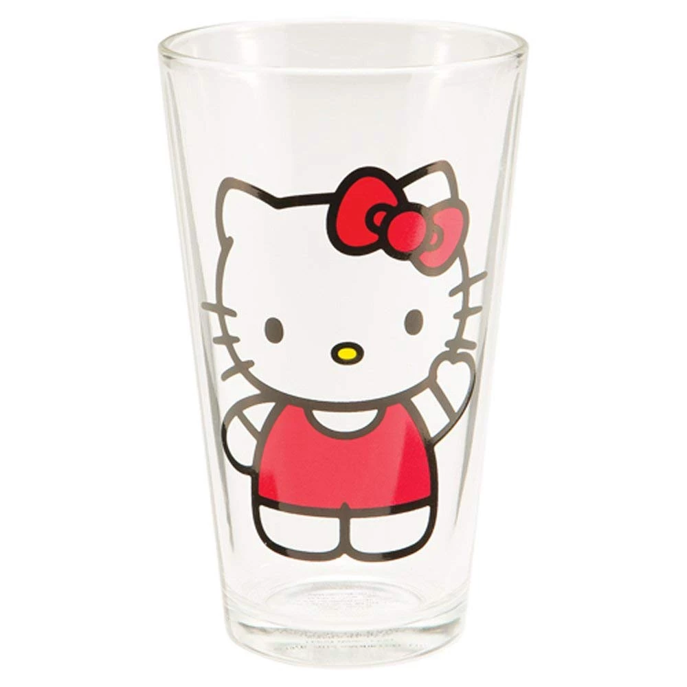 Vandor Hello Kitty 4 Pc 16 Oz Glass Set, Multicolor 5 Vandor Hello Kitty 4 Pc 16 Oz Glass Set, Multicolor