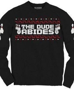 Ripple Junction Movies Big Lebowski Adult The Dude Abides Ugly Christmas Sweater