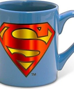 Silver Buffalo DC Comics Superman Logo Ceramic Print Mug