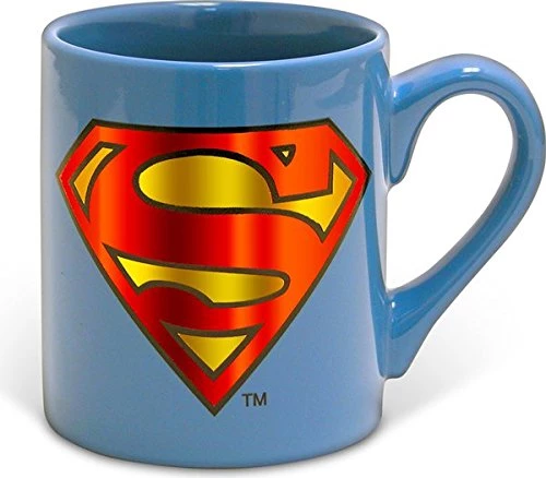 Silver Buffalo DC Comics Superman Logo Ceramic Print Mug 3 Silver Buffalo DC Comics Superman Logo Ceramic Print Mug