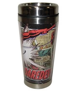 Westland Giftware Daredevil Stainless Steel & Acrylic 16oz. Travel Mug Marvel