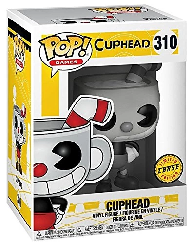 Funko Pop! Games: Cuphead - Cuphead Black And White CHASE Variant Limited Edition Vinyl Figure (Bundled With Pop Box Protector Case) Funko Pops! 4 Funko Pop! Games: Cuphead - Cuphead Black And White CHASE Variant Limited Edition Vinyl Figure (Bundled With Pop Box Protector Case) Funko Pops!