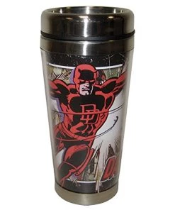 Westland Giftware Daredevil Stainless Steel & Acrylic 16oz. Travel Mug Marvel