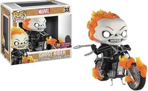 Funko Pop Rides: Marvel Classic Ghost Rider With Bike Vinyl Figure Funko Pops! 3 Funko Pop Rides: Marvel Classic Ghost Rider With Bike Vinyl Figure Funko Pops!