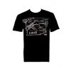 Mad Engine Star Wars X-Wing Fighter Schematic Adult Black T-Shirt Disney