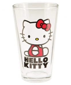Vandor Hello Kitty 4 Pc 16 Oz Glass Set, Multicolor