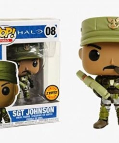 Funko Pop! Games: Halo - Sergeant Johnson CHASE Variant Limited EditionVinyl Figure (Bundled With Pop Box Protector Case) Funko Pops!