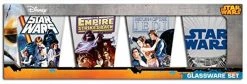Silver Buffalo Star Wars Episodes 4, 5 And 6 Mini Glass Set Disney