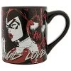 Silver Buffalo DC Comics Harley And Joker Splatter Painted Ceramic 14oz. Mug