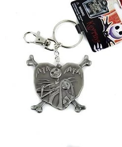 Monogram Disney Jack And Sally Nightmare Before Christmas Keychain Skellington
