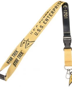 Bioworld Star Trek Yellow Lanyard Movies
