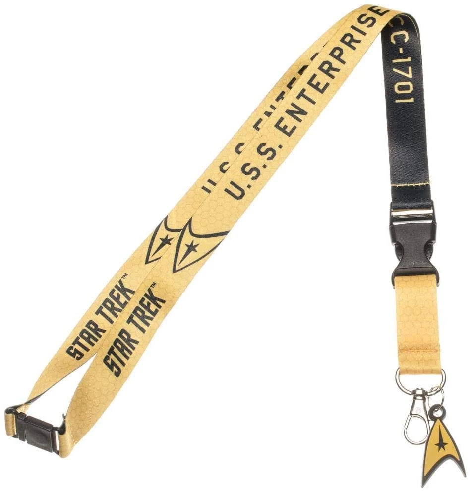 Bioworld Star Trek Yellow Lanyard Movies 3 Bioworld Star Trek Yellow Lanyard Movies