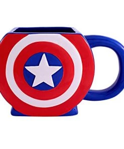 Silver Buffalo Captain America Shield 3D 20oz. Mug