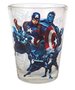 Silver Buffalo Marvel Avengers 4-Pack Shot Glass Set