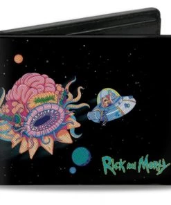 Buckle-Down Rick And Morty Space Cruiser Escape Scene Bi-Fold Wallet