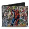 Buckle-Down Spider-Man Beyond Amazing Character Collage Bi-Fold Wallet