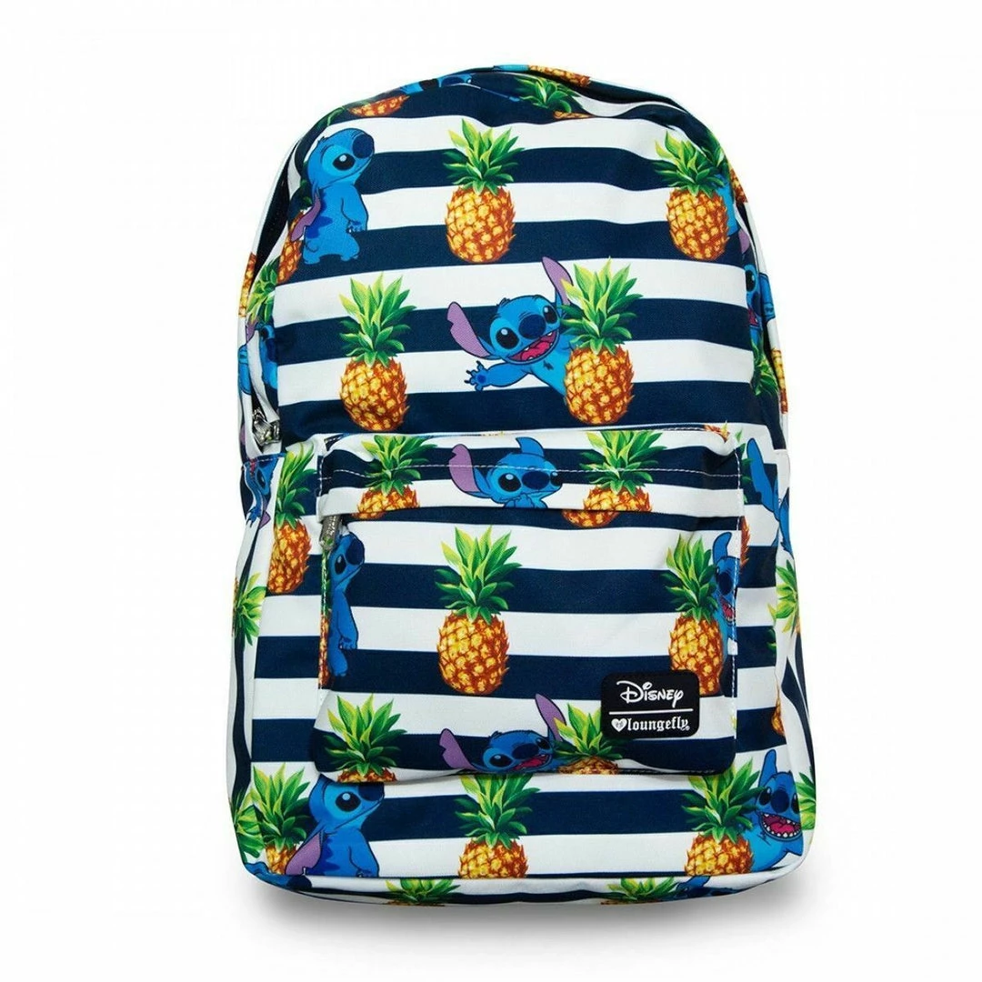 Loungefly Disney Lilo & Stitch Pineapple Striped Backpack 3 Loungefly Disney Lilo & Stitch Pineapple Striped Backpack