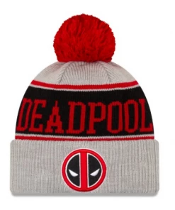 New Era Marvel Deadpool One Size Beanie With Pom