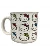 Silver Buffalo Hello Kitty Faces And Bows 20oz Ceramic Camper Mug
