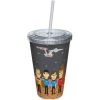 Vandor Movies Plastic Mug Star Trek Pixilated Trexel Cup W/Straw