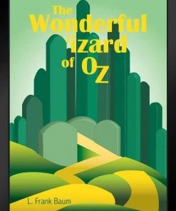 Sign Of The Times The Wonderful Wizard Of Oz L Frank Baum Emerald City Black Wood Framed 11"x17" Home Decor & Posters