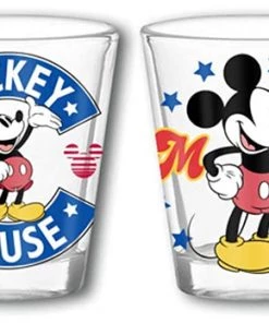 Silver Buffalo Mickey Mouse Classic 4 Pack 1.5oz Shot Glasses Disney