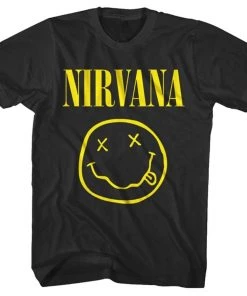 Merch Traffic Nirvana One Sided Smile T-Shirt Music