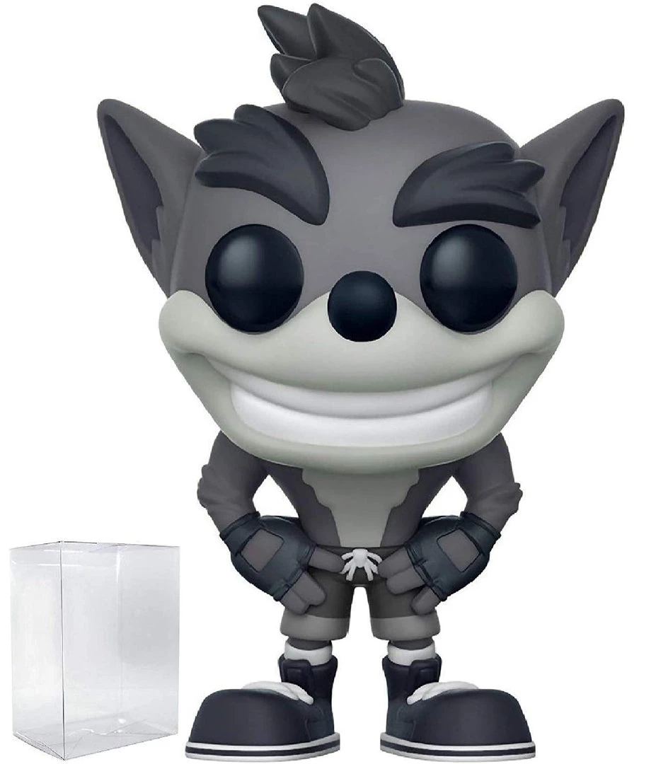 Funko Pops! Funko Pop! Games: Crash Bandicoot - Crash Bandicoot CHASE Black & White Variant Vinyl Figure (Bundled With Pop BOX PROTECTOR CASE) 10 Funko Pops! Funko Pop! Games: Crash Bandicoot - Crash Bandicoot CHASE Black & White Variant Vinyl Figure (Bundled With Pop BOX PROTECTOR CASE)