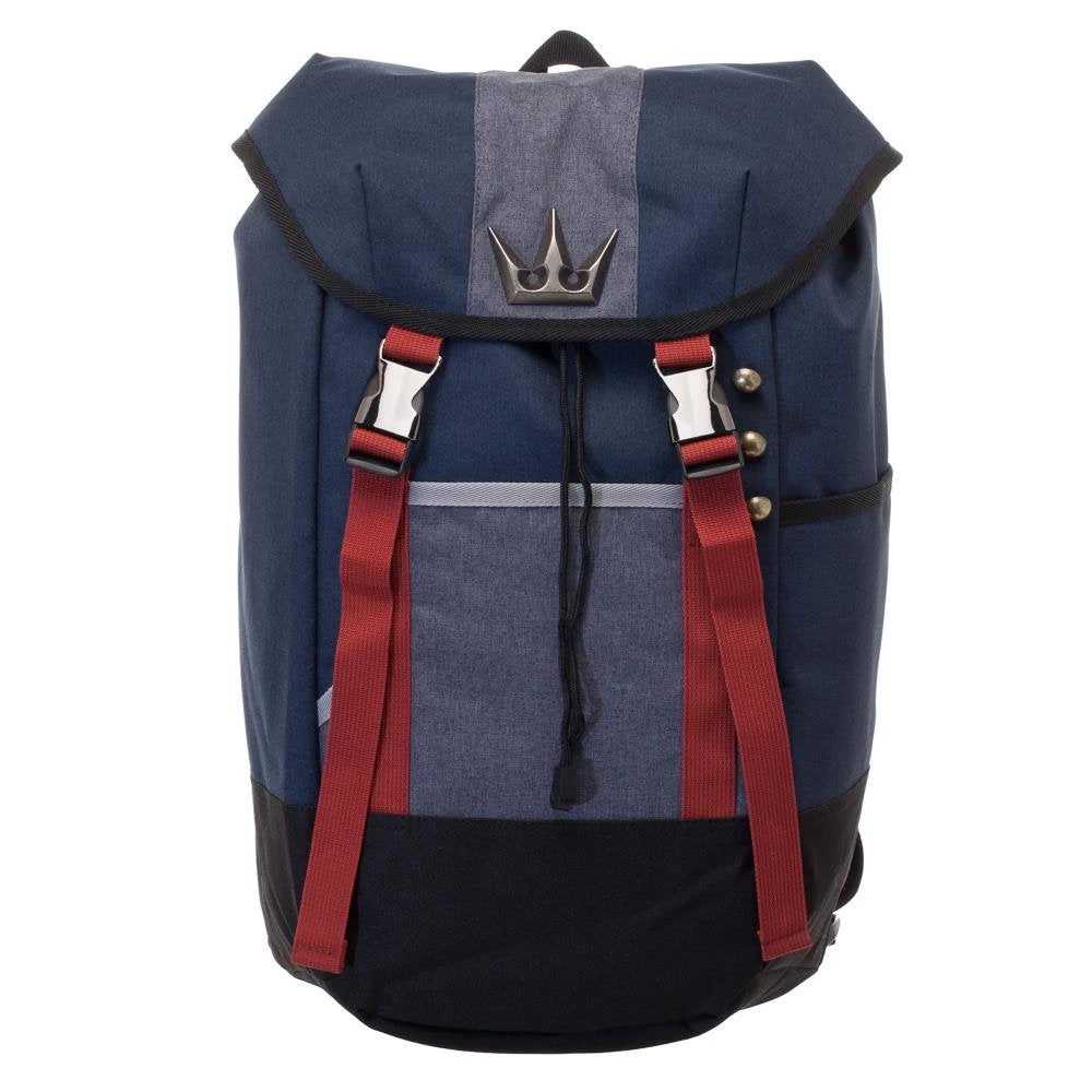 Bioworld Disney Kingdom Hearts Backpack - Navy Blue, Red, And Grey Gamer Backpack 3 Bioworld Disney Kingdom Hearts Backpack - Navy Blue, Red, And Grey Gamer Backpack