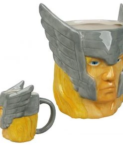 Surreal Entertainment Officially Licensed Marvel Superhero Molded Mugs 16oz - Thor