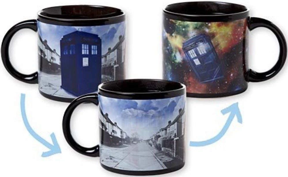 The Unemployed Philosophers Guild Dr. Who Heat Activated Mugs - Comes In A Fun Gift Box TV Series 10 The Unemployed Philosophers Guild Dr. Who Heat Activated Mugs - Comes In A Fun Gift Box TV Series