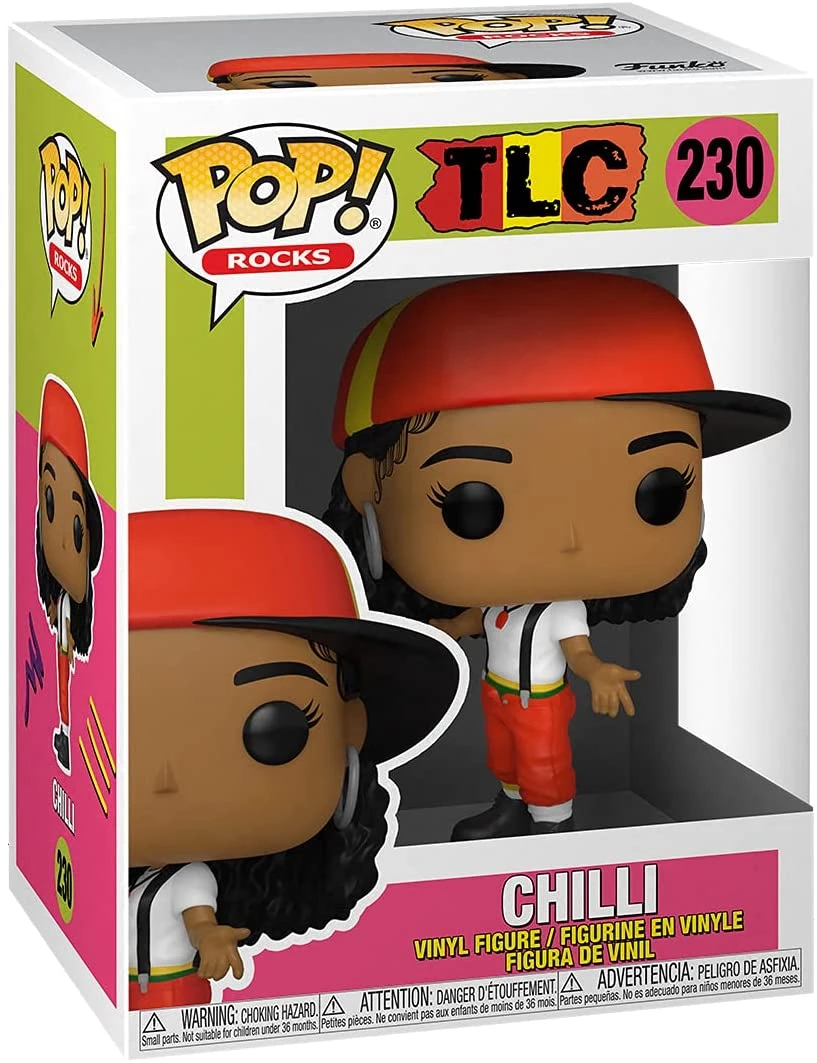 Funko Pop! Rocks: TLC - Chilli, Multicolor Funko Pops! 3 Funko Pop! Rocks: TLC - Chilli, Multicolor Funko Pops!