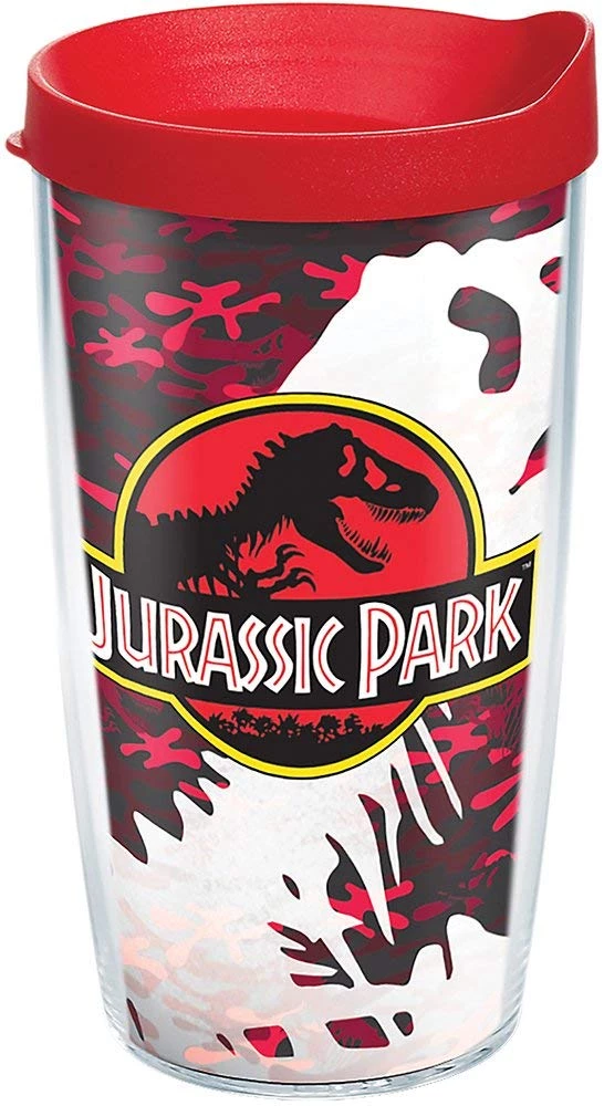 Jurassic Park Red Camo 16 Oz. Tervis Tumbler Movies 3 Jurassic Park Red Camo 16 Oz. Tervis Tumbler Movies