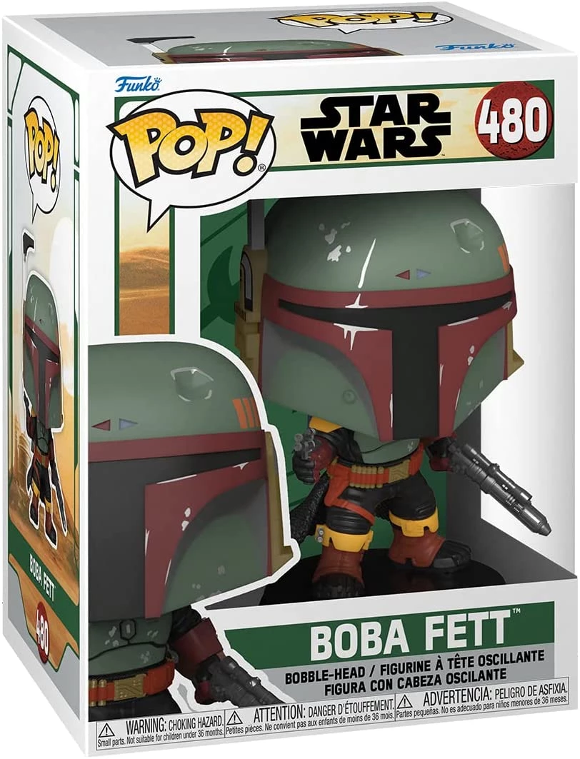 Funko Pops! Funko Pop! Star Wars: Book Of Boba Fett - Boba Fett 4 Funko Pops! Funko Pop! Star Wars: Book Of Boba Fett - Boba Fett