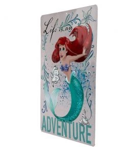 Disney Open Road Brands Ariel Embossed Metal Sign