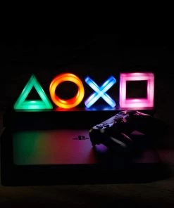 Paladone PlayStation Icons Light- Music Reactive Game Room Lighting Home Decor & Posters