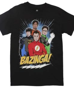 Ripple Junction Big Bang Theory - TV - DC Superhero Group Adult Fitted T-shirt DC Comics
