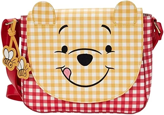 Loungefly Winnie The Pooh Gingham Crossbody Bag 3 Loungefly Winnie The Pooh Gingham Crossbody Bag