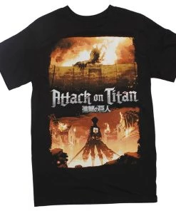 Ripple Junction Attack On Titan Key Art Adult T-Shirt Anime