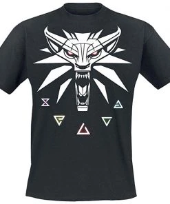 JINX The Witcher Signs Of The Witcher Premium Adult Fitted T-Shirt Video Games