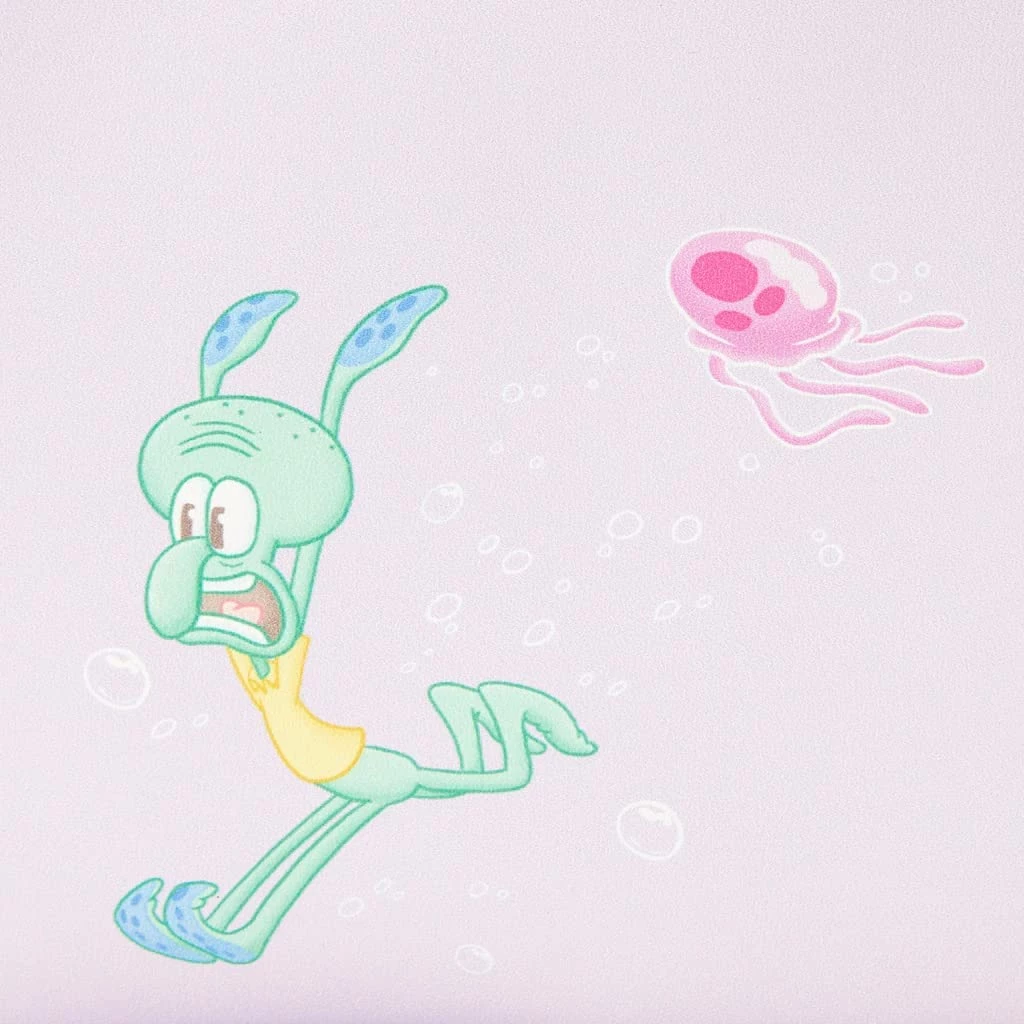 Loungefly Spongebob Squarepants Pastel Jellyfishing Mini Backpack 7 Loungefly Spongebob Squarepants Pastel Jellyfishing Mini Backpack