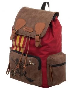 Bioworld Movies Harry Potter Quidditch Bag - Harry Potter Rucksack W/Convenient Side Pockets