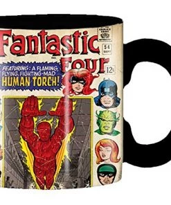 Silver Buffalo Marvel Comics Retro Fantastic Four 20oz. Coffee Mug