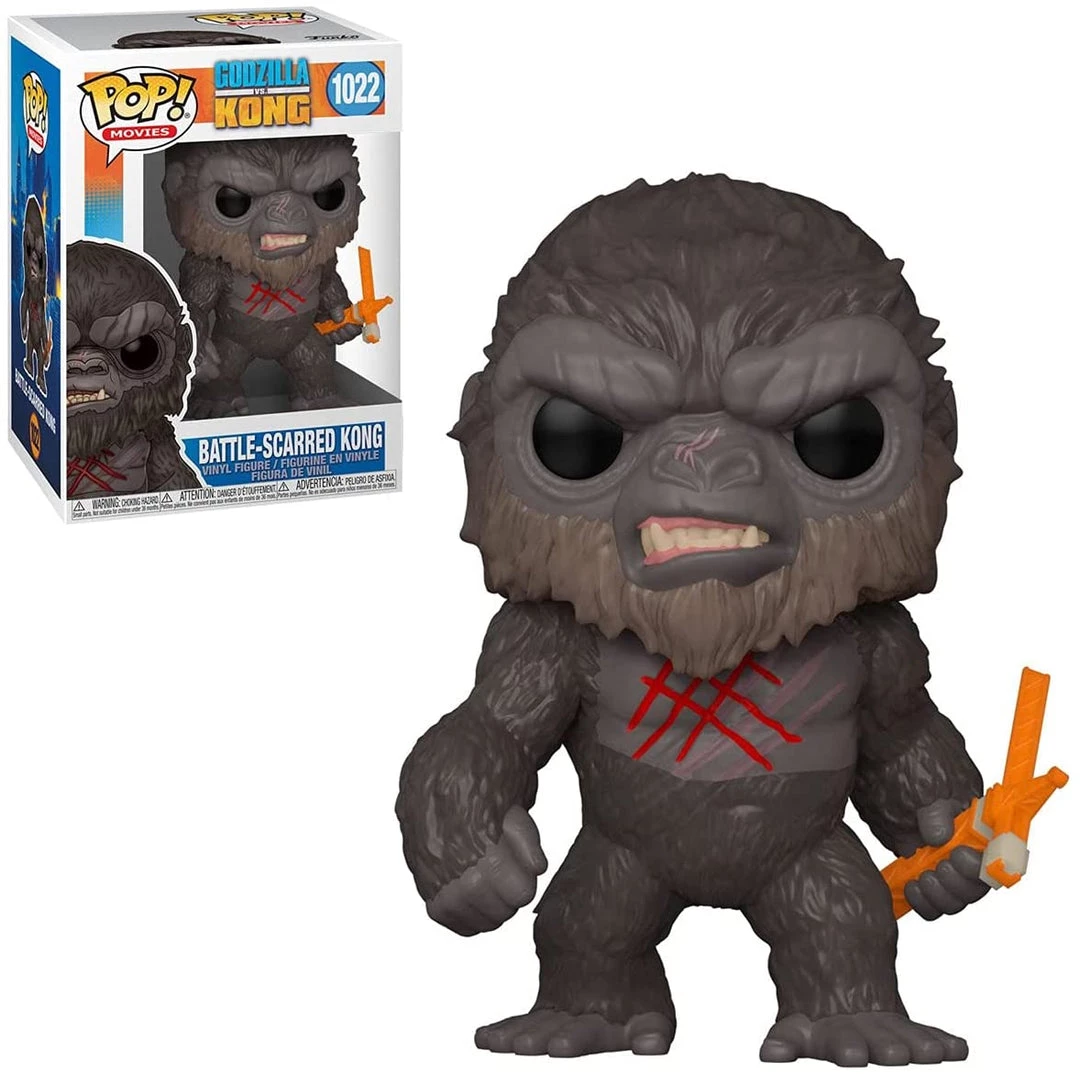 Funko POP Movies: Godzilla Vs Kong - Battle Scarred Kong Funko Pops! 4 Funko POP Movies: Godzilla Vs Kong - Battle Scarred Kong Funko Pops!