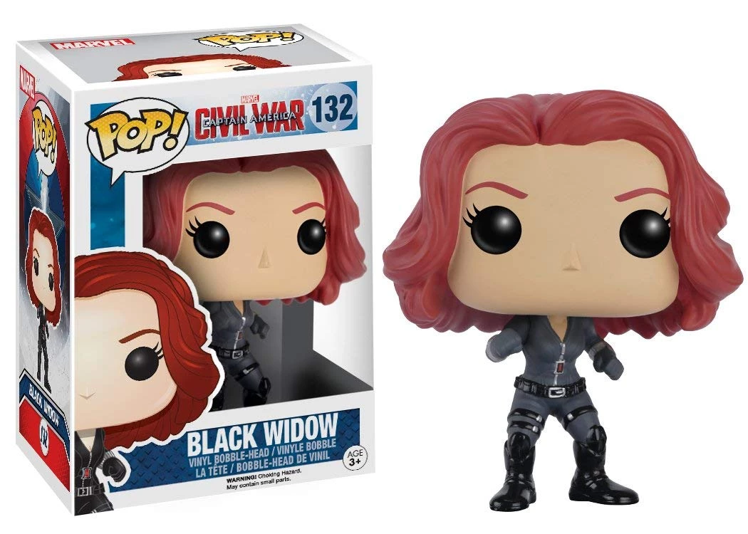 Funko POP Marvel: Captain America 3: Civil War Action Figure - Black Widow Funko Pops! 4 Funko POP Marvel: Captain America 3: Civil War Action Figure - Black Widow Funko Pops!